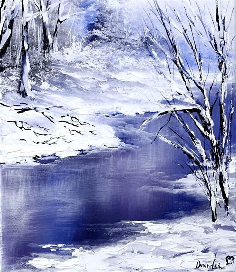 Easy Winter Landscape Paintings