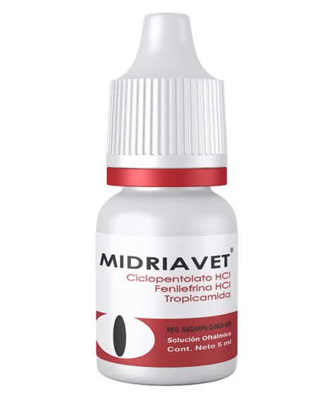 Midriavet 5ml Ciclopentolato Fenilefrina Laboratorio Santgar