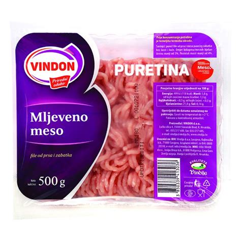 Pureće mljeveno meso Vindon svježe 500 g NTL Akcija Njuškalo katalozi