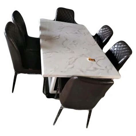 Rectangular Seater Marble Top Dining Table Set At Set In Ranchi