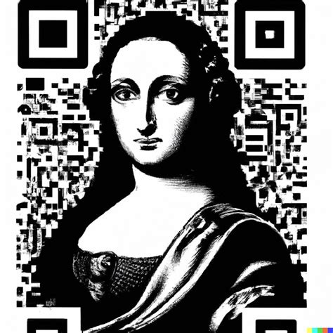 David DALLE 2 Mona Lisa In A QR Code