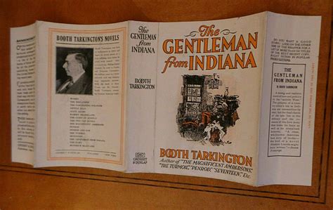 Orig The Gentleman From Indiana B Tarkington Dust Jacket Only Grosset