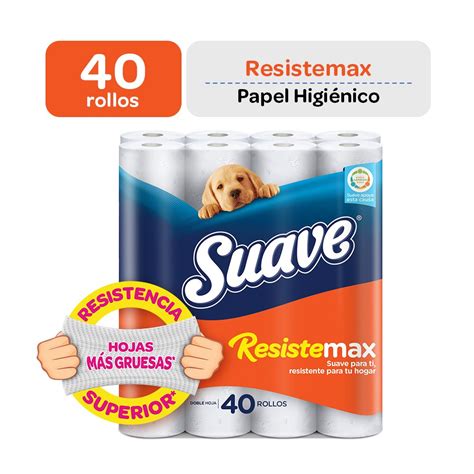 Papel Higiénico Resistemax Suave 40 Rollos