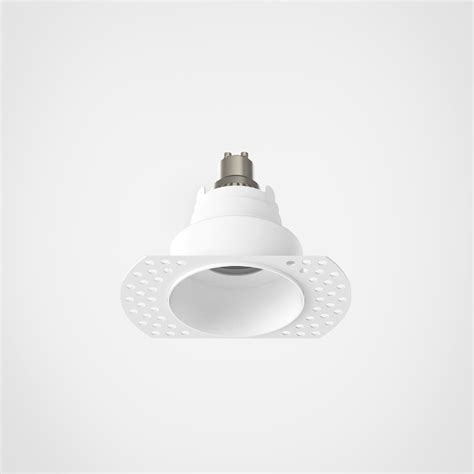 Trimless Slimline Round Fixed Fire Rated LED Downlight White 6W Mr