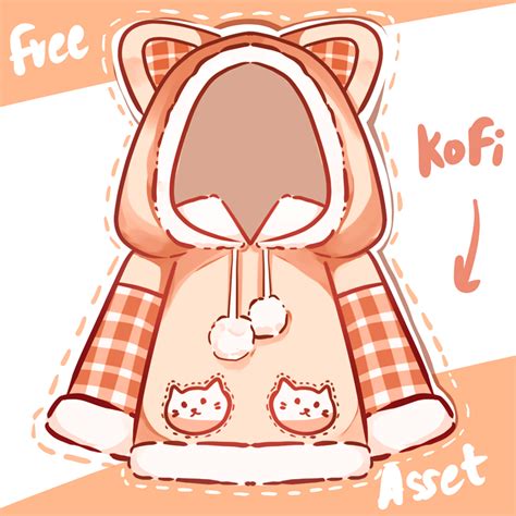 Orange Kitty Jacket Vtuber Asset Free Dayleaf S Ko Fi Shop Ko Fi ️ Where Creators Get