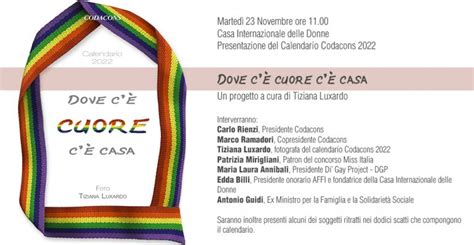 Calendario Codacons Casa Internazionale Delle Donne