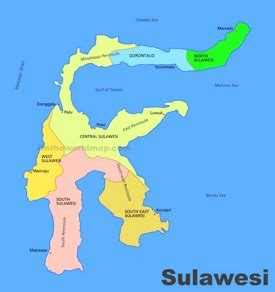 Sulawesi Map | Indonesia | Discover Sulawesi Island (Celebes) with Detailed Maps