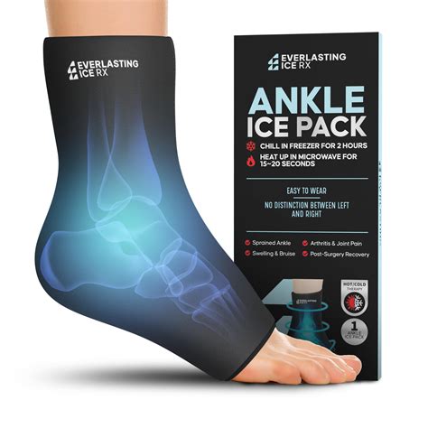 Buy Ankle Ice Pack Wrap For Injuries Reusable Foot Ice Pack Wrap