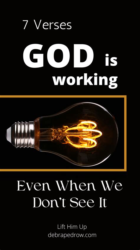 7 Verses – God Is Working Even When We Don’t See It | Lift Him Up