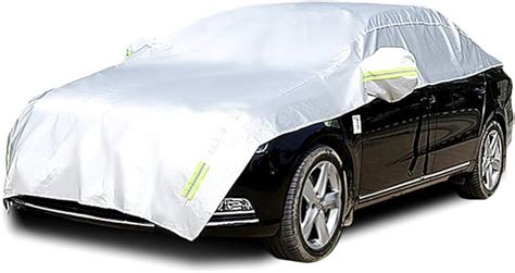 Konnfeir Half Car Cover With Cotton All Weather Car Body