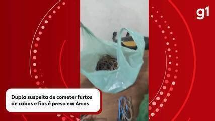 VÍDEO Dupla suspeita de vários furtos de cabos e fios de cobre é