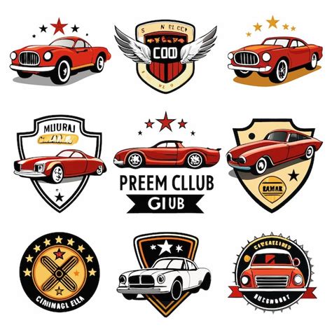 Coleção de logotipos de carros Emblemas automotivos icônicos para