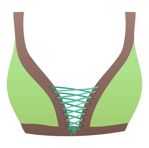 Premium Vector | Green and brown sports bra design with laceup detail athletic clothing for ...