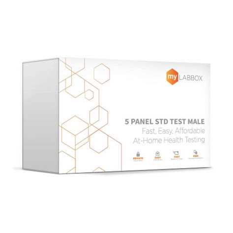 Mylab Box Safe Box Mens Health Std 5 Panel Hiv Rapid Mail In At Home