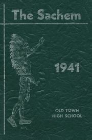 Old Town High School - Sachem Yearbook (Old Town, ME), Covers 1 - 8