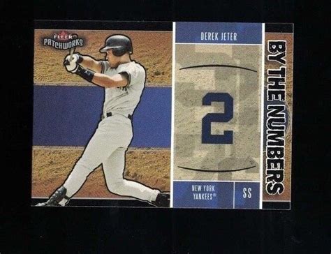 Fleer Patchworks By The Numbers Bn Derek Jeter New York Yankees