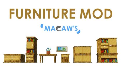 Macaw S Furniture Mod Minecraft Youtube