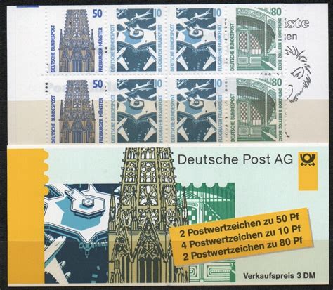 Bund MH MiNr 29b oZ postfrisch MNH mit H Blatt 33 Sehenswürdigkeiten