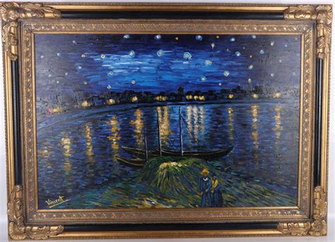 At Auction Vincent Van Gogh VINCENT VAN GOGH OIL PAINTING THE RHONE