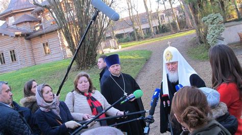 Le Patriarche Kirill Chef De L Glise Orthodoxe Russe En Visite