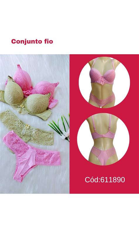 Conjunto Bojo Fio Microfibra E Renda Korpus Lingerie