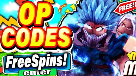 ALL NEW LEGENDARY SPINS CODES In MY HERO MANIA CODES Roblox My Hero