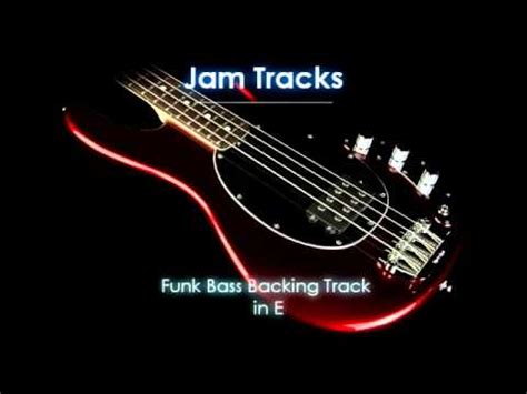 Funk Bass Backing Track In E Youtube