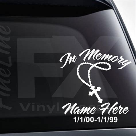 Catholic Vinyl Decal For Car Etsy