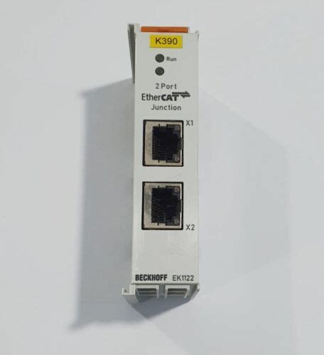 FAST SHIP BECKHOFF EK1122 2 PORT ETHERCAT JUNCTION MODULE TESTED OKAY