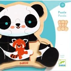 Puzzlo Panda Puzzle En Bois Enfant Djeco