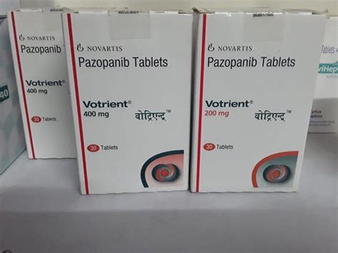 Votrient 200 Mg Pazopanib Tablets 30 Tabs At Rs 7400 Box In Delhi ID