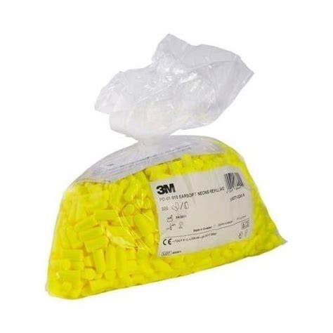 Wkładki przeciwhałasowe 3M E A Rsoft Yellow Neons PD 01 010 500 sztuk