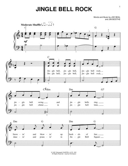 Jingle Bell Rock Jingle Bells Sheet Music Digital Sheet Music