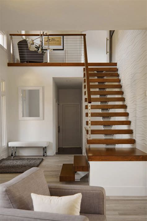 90 Degree Floating Stair Remodel