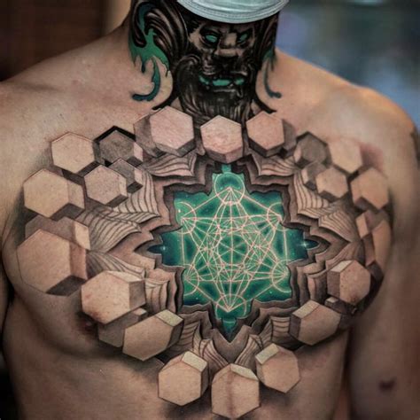 Tattoos For Men 3d Chest