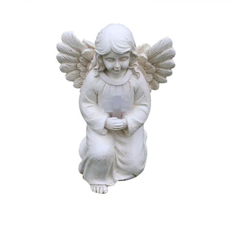 Angel Garden Statue Outdoor Decor Solar Angel Garden Figurine Praying