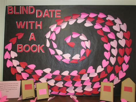 Book Line And Sinker Library Book Displays Valentine Bulletin Boards Library Displays