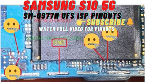 Samsung S10 5g Ufs Isp Pinouts Samsung G977n Isp Pinouts Galaxy G977n S10 5g Ufs Isp Pinouts