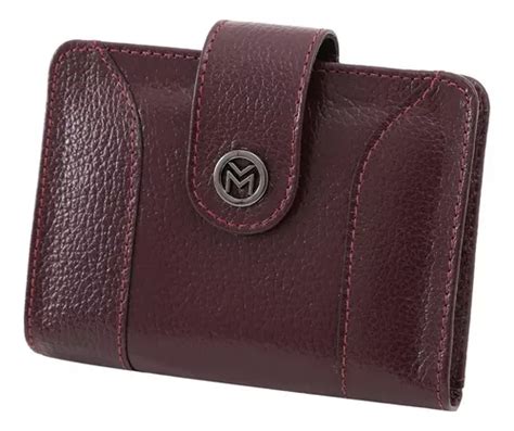 Cartera con espejo de piel auténtica para mujer Rg Note Mariart 603