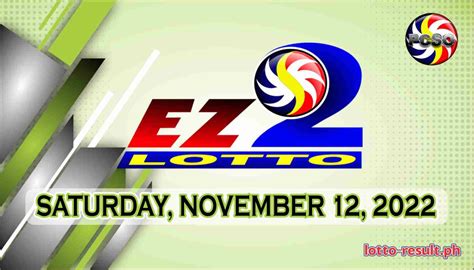 Ez Result Today Saturday November Official Pcso Lotto Result