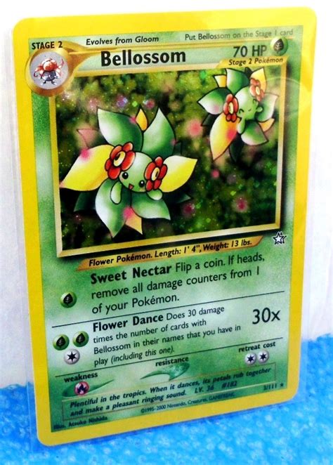 Bellossom Card Pokemon Neo Genesis Unlimited Edition Holo