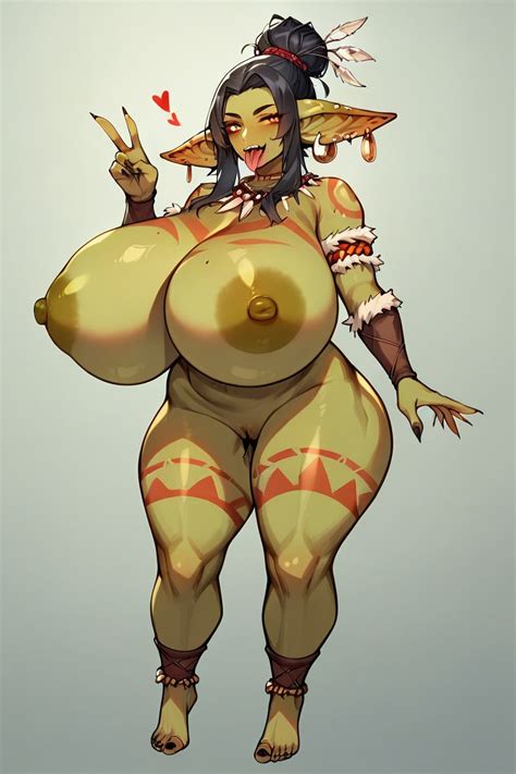 Tongue Out Breast Expansion Goblin AI Porn