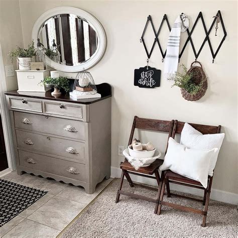 Vintage Entryway Dresser With Silver Cup Pulls On Drawers Soul And Lane