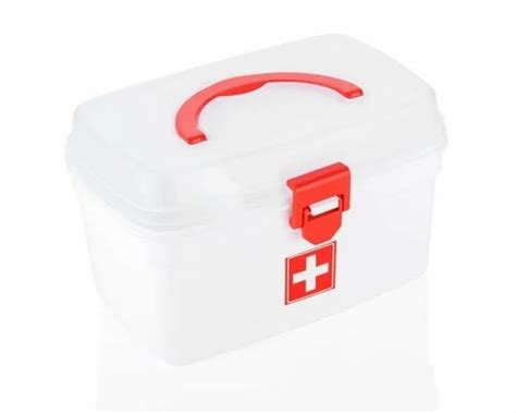 First Aid Box Empty Medicine Box Organizer Medical Box First Aid Kit