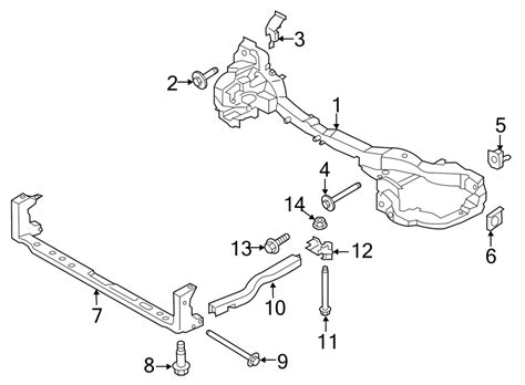 Lincoln Mkc Radiator Support Tie Bar Front Lower Gv Z A