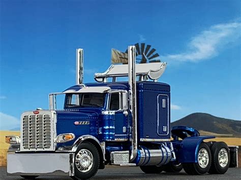 Dcp Blue Pride Class Peterbilt Flat Top Sleeper W Turbo