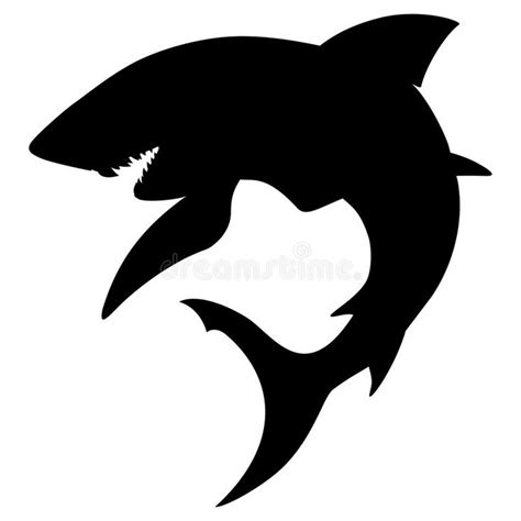 Shark Silhouette Vector Illustration