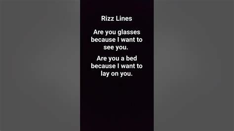 Rizz Lines Youtube