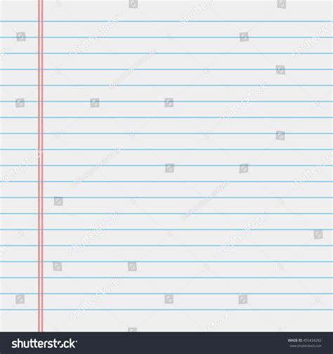 School Notebook Paper Stock Vector (Royalty Free) 455434282 | Shutterstock