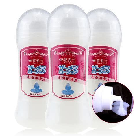 Ml Milky Cream Lubricant Lmitation Sperm Semen Sex Lube Water Based